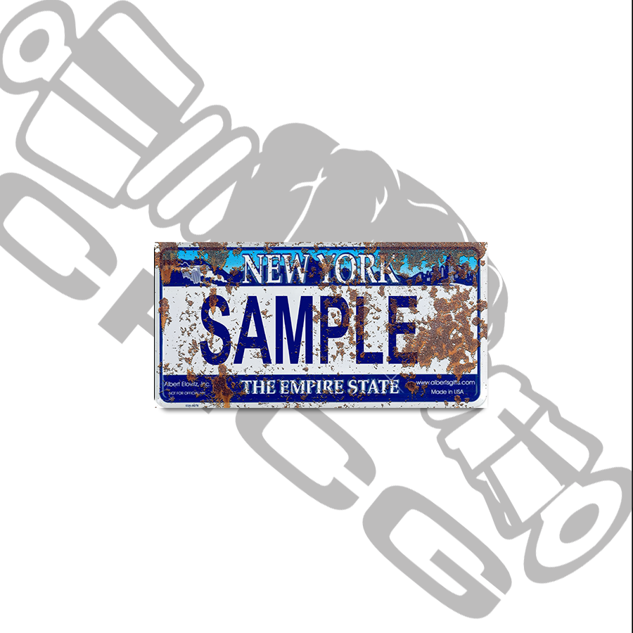 New York Empire State Scale License Plate