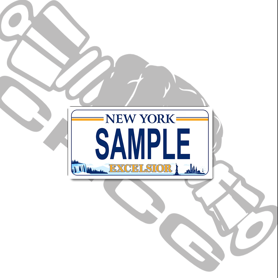 New York Excelsior Scale License Plate