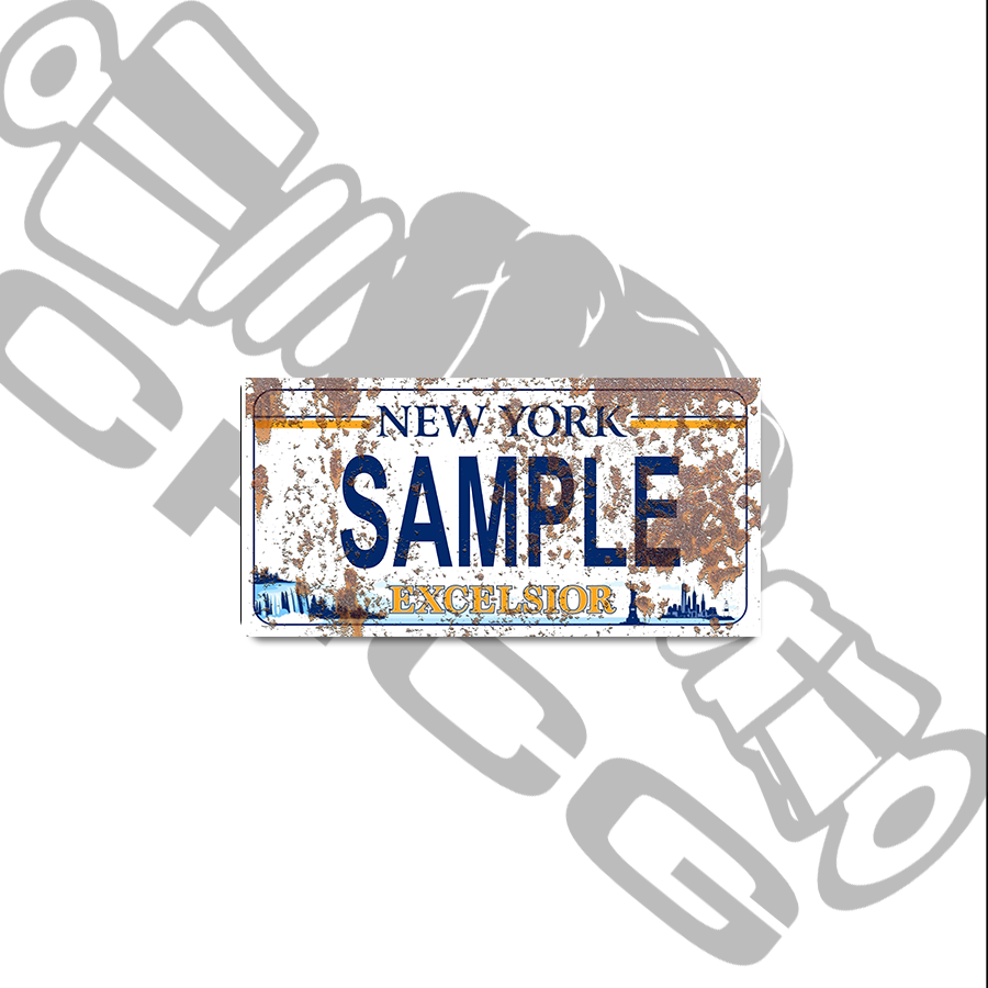 New York Excelsior Scale License Plate