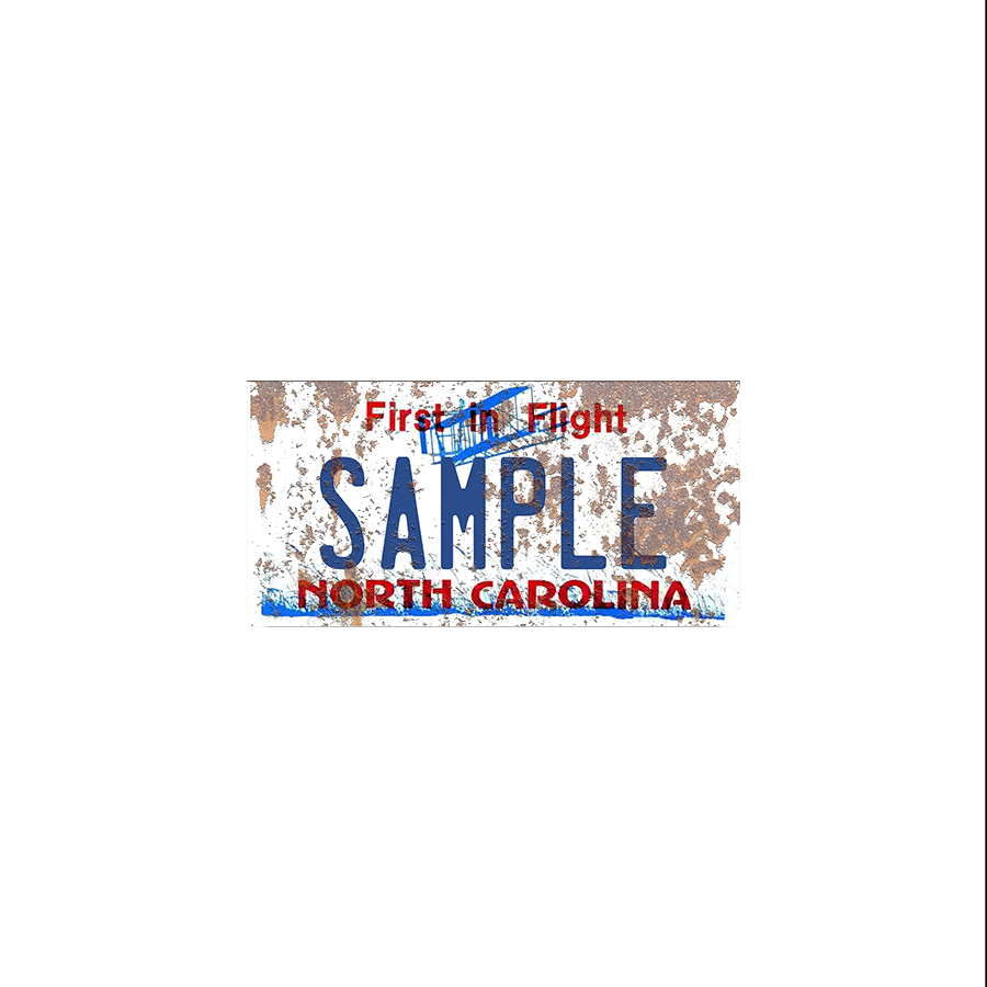 North Carolina Scale License Plate