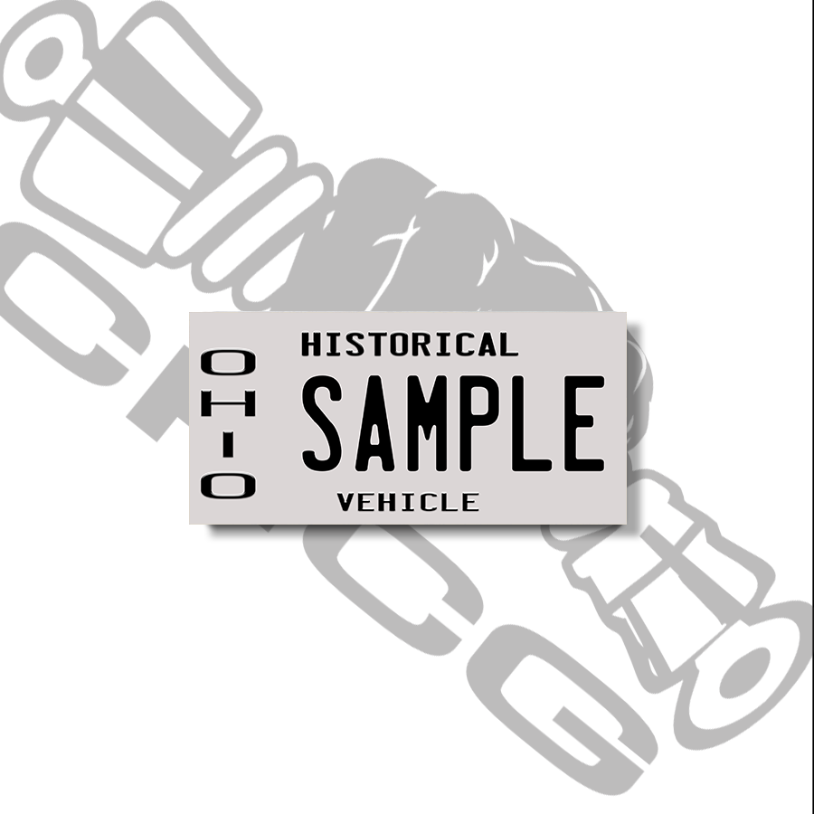 Ohio Historical Scale License Plate