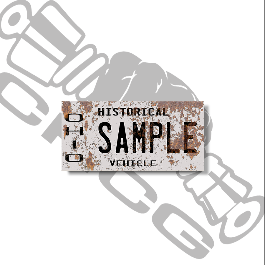 Ohio Historical Scale License Plate