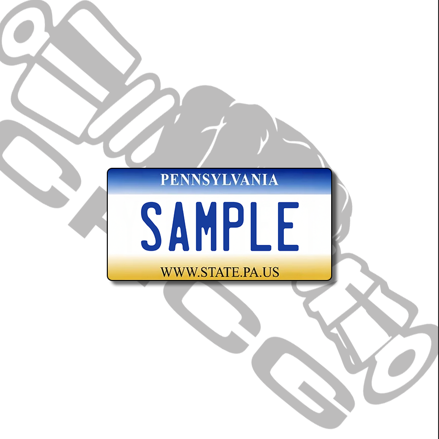 Pennsylvania Old Scale License Plate