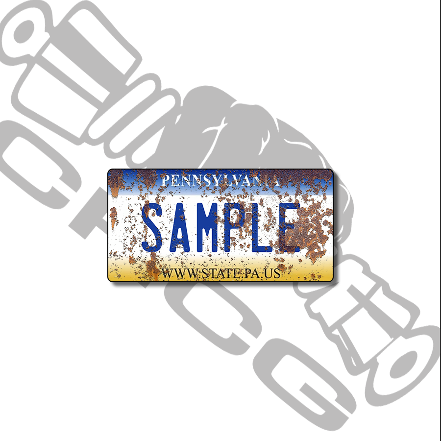 Pennsylvania Old Scale License Plate