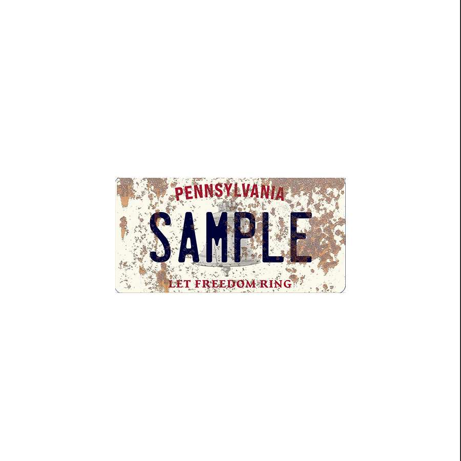 Pennsylvania Scale License Plate