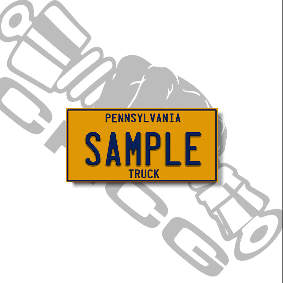 Pennsylvania Truck Scale License Plate