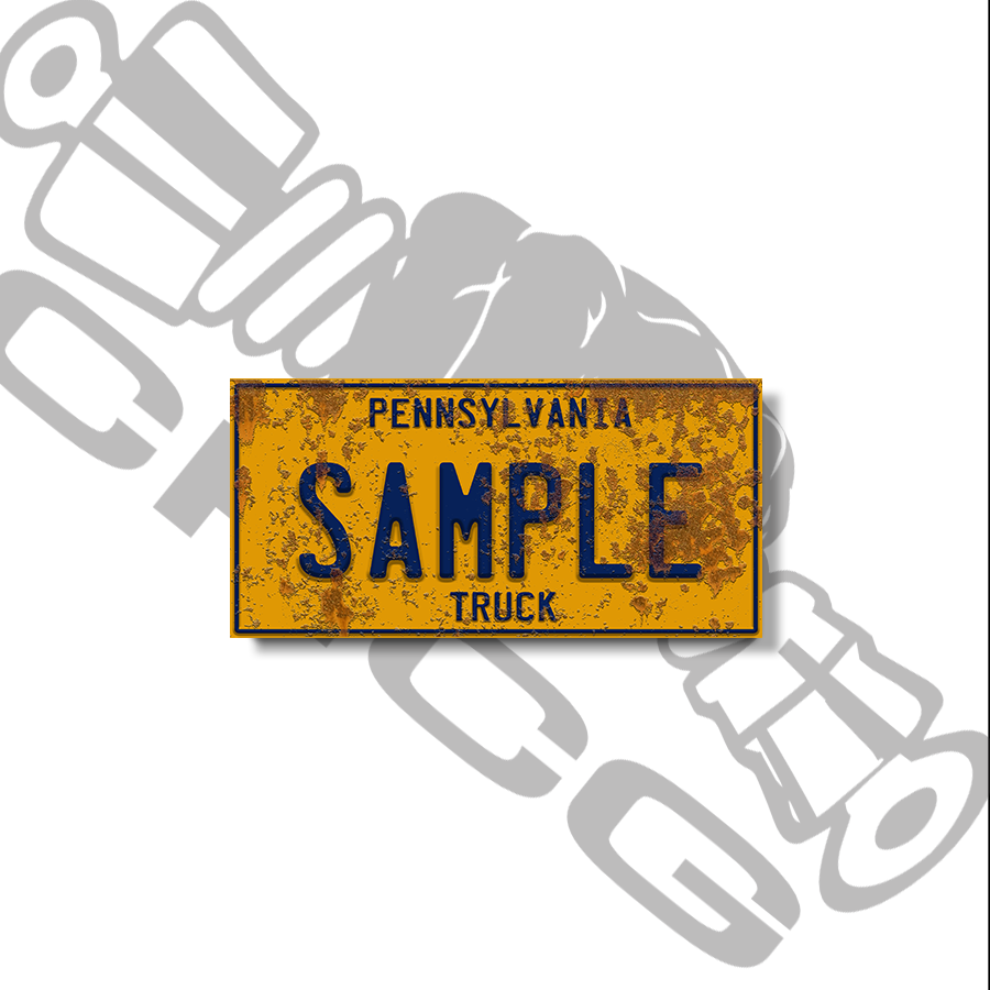 Pennsylvania Truck Scale License Plate