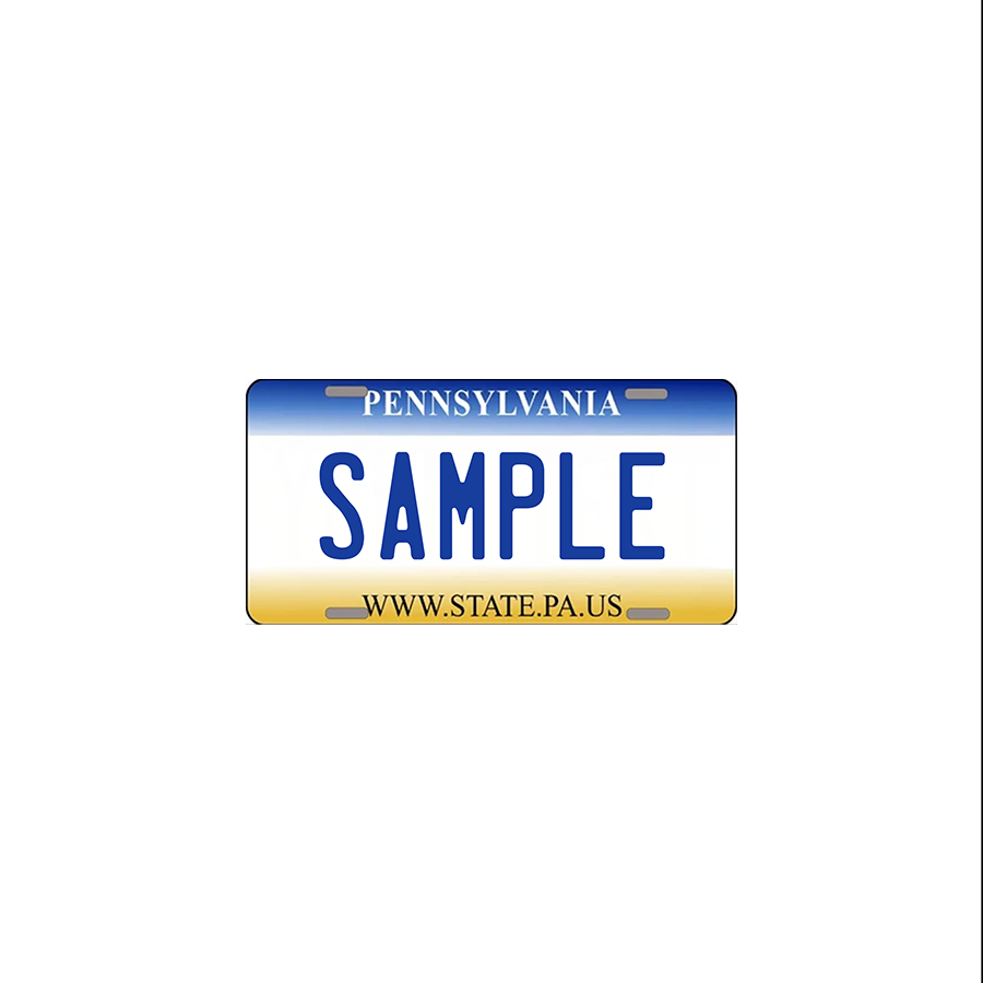 Pennsylvania (Older) Scale License Plate