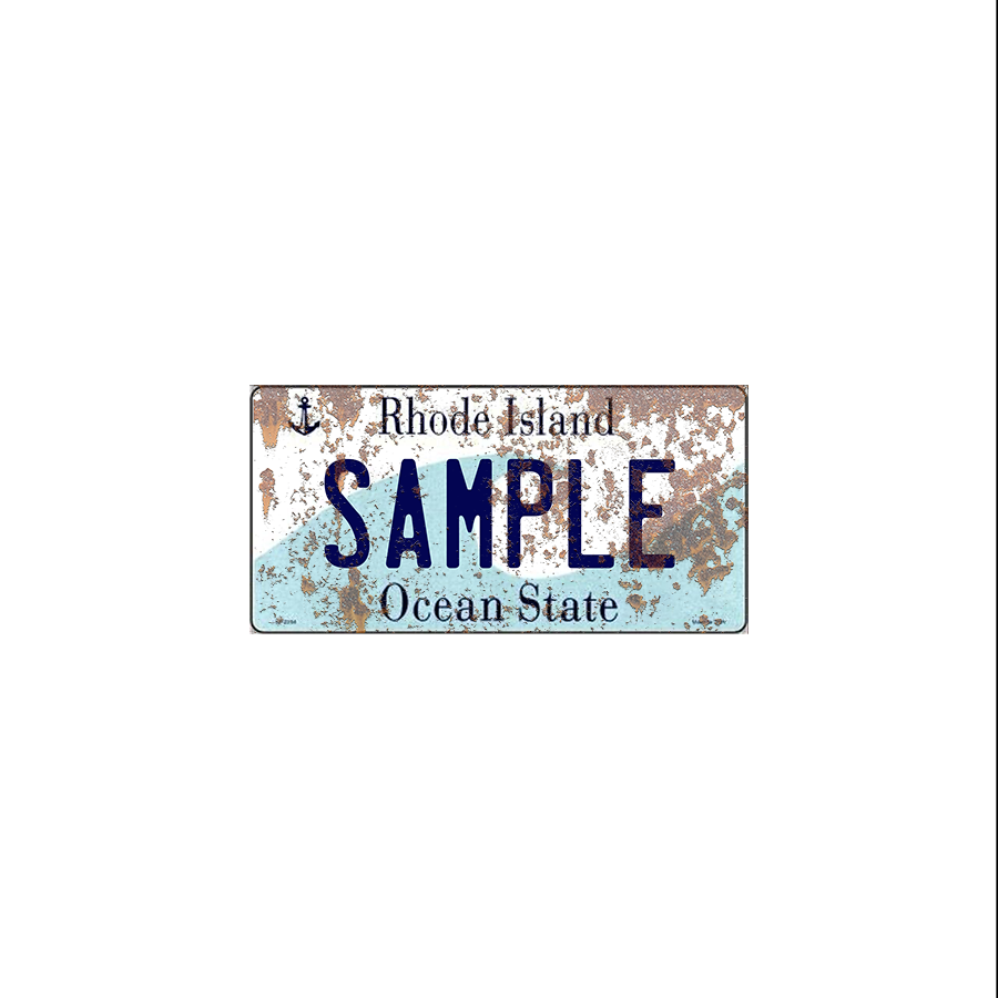 Rhode Island Scale License Plate