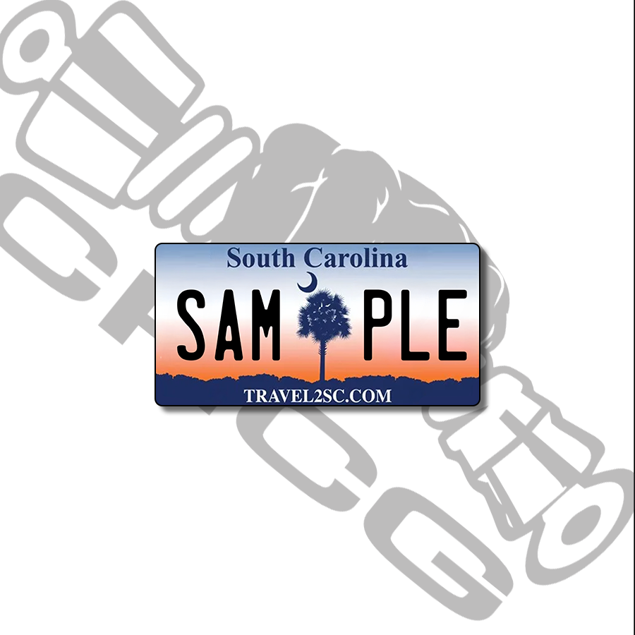 South Carolina Travel Scale License Plate