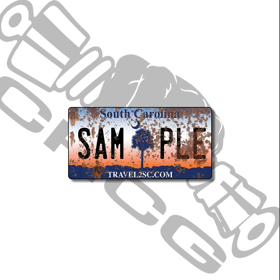South Carolina Travel Scale License Plate