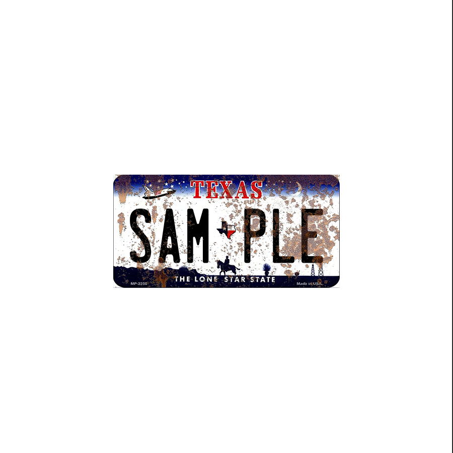 Texas (Space) Scale License Plate