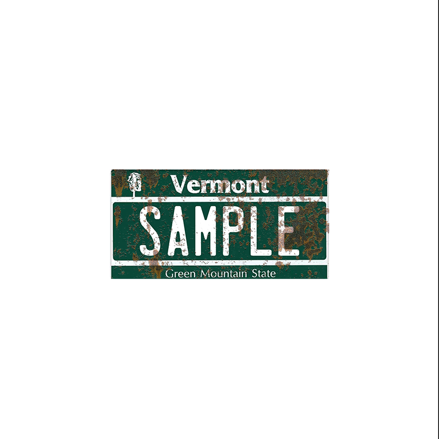 Vermont Scale License Plate