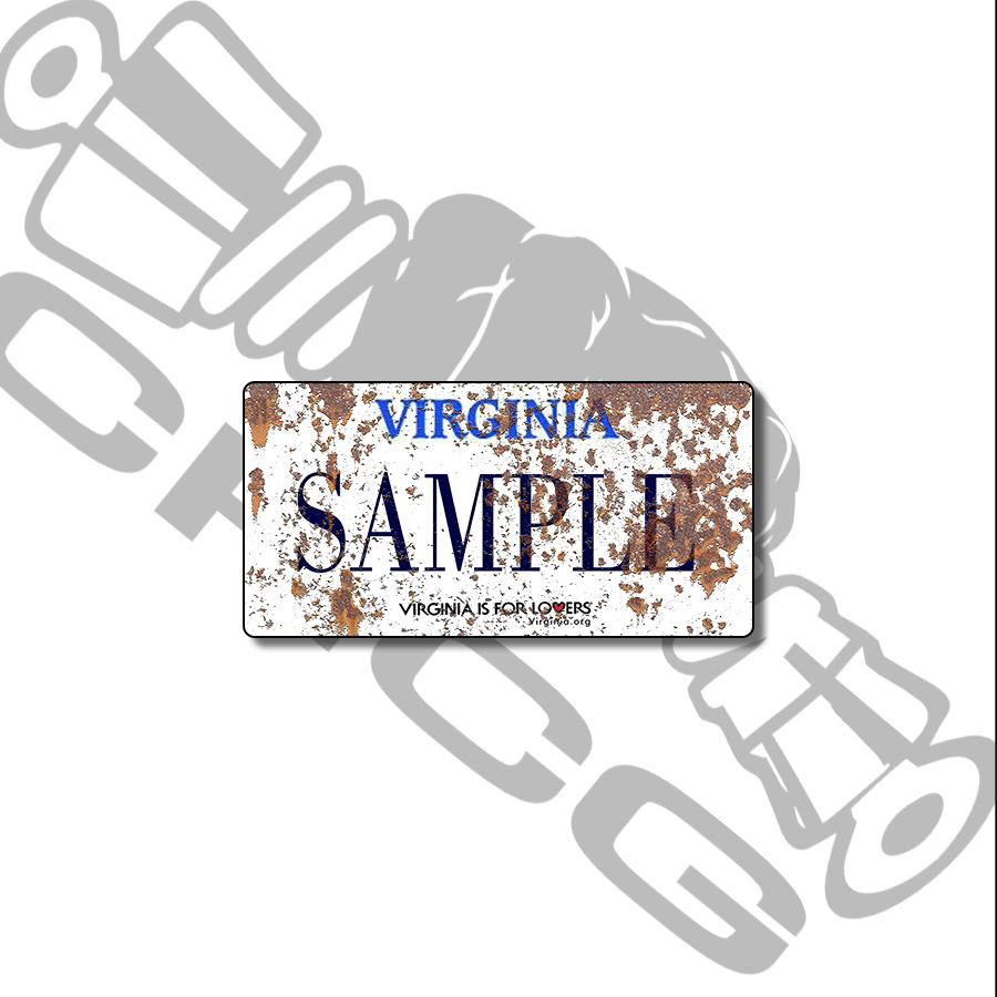 Virginia Scale License Plate