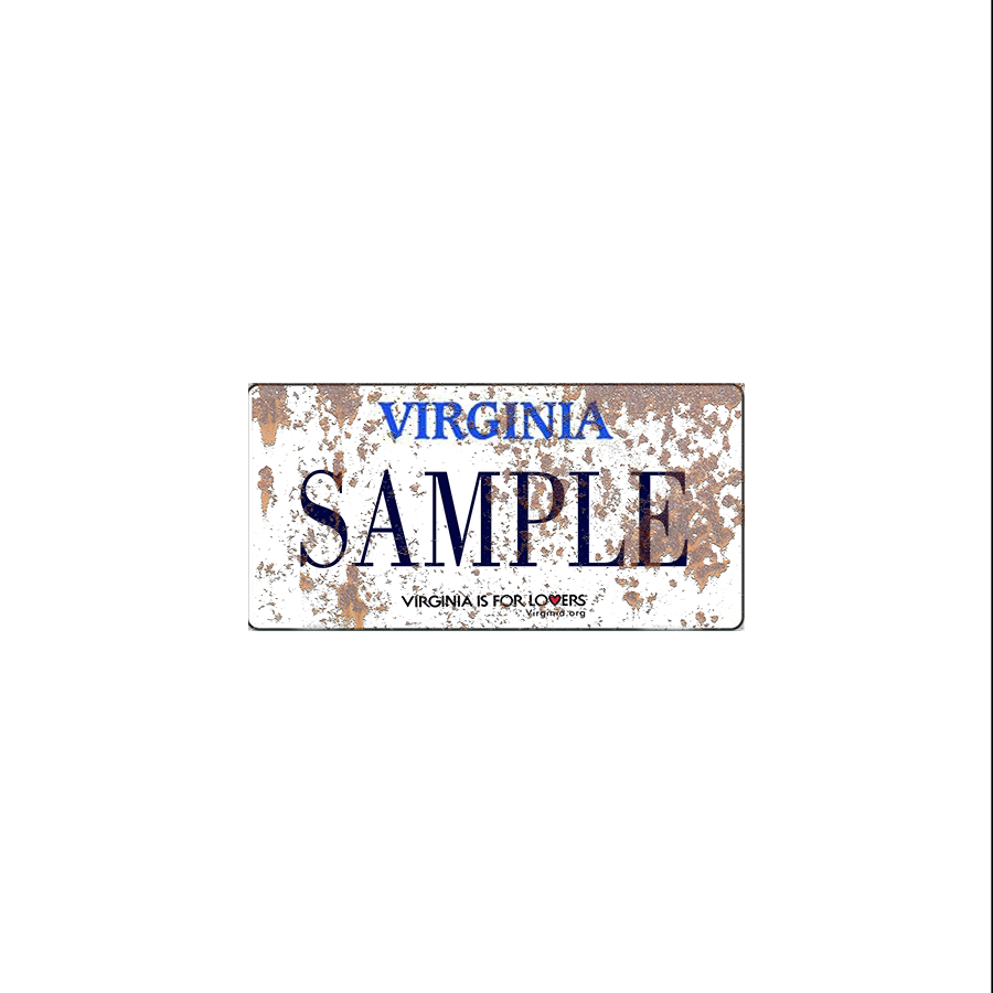 Virginia Scale License Plate