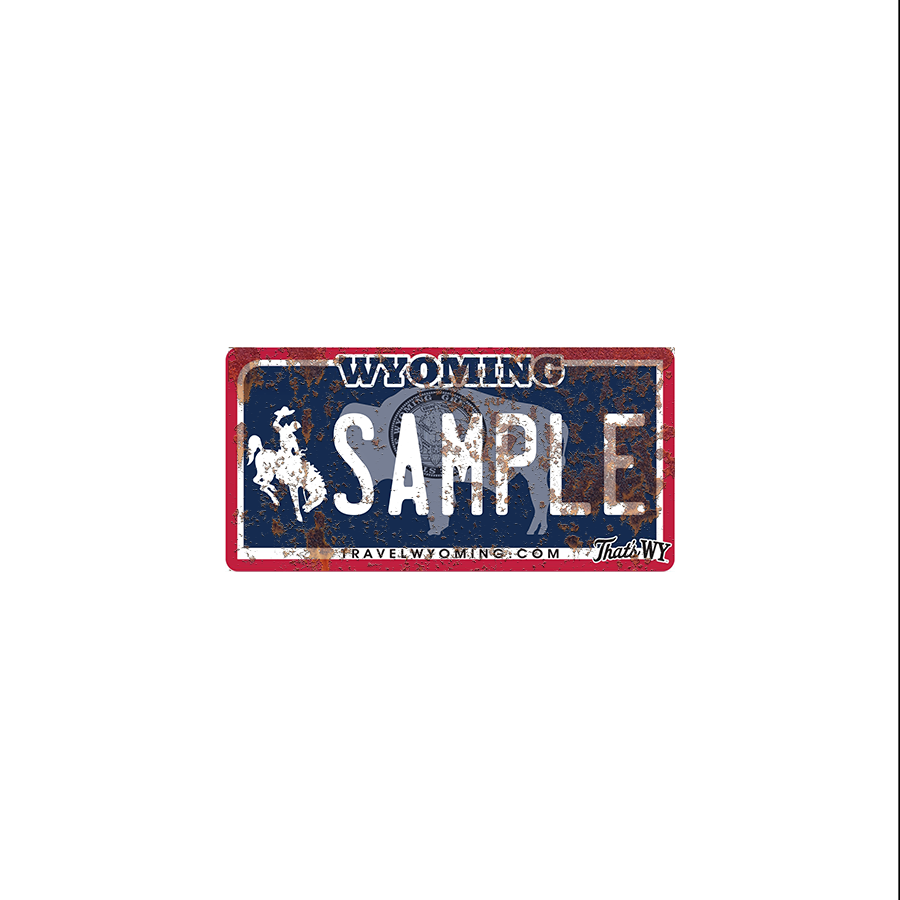 Wyoming Scale License Plate